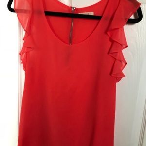 Ruffle Sleeve Detail Top